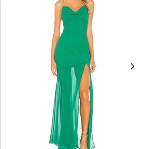 Lovers and Friends Dewey gown - Kelley green